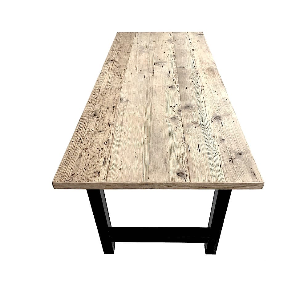 table vieux plancher, table bois de grange, plateau bois de grange, plancher bois de grange