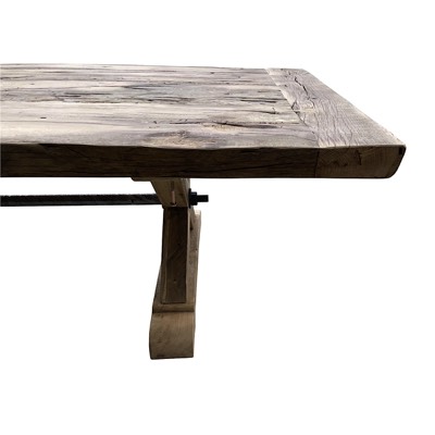  Plateau de table en vieux chêne style fermette 
