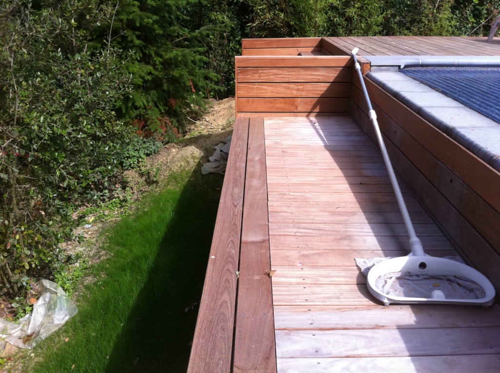 Terrasse en bois exotique