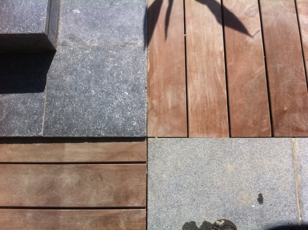 Terrasse en bois exotique
