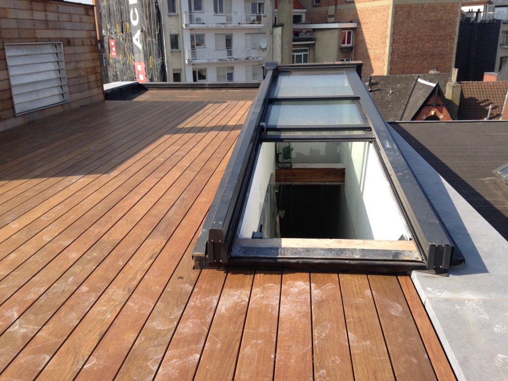 Terrasse en bois exotique a Bruxelles