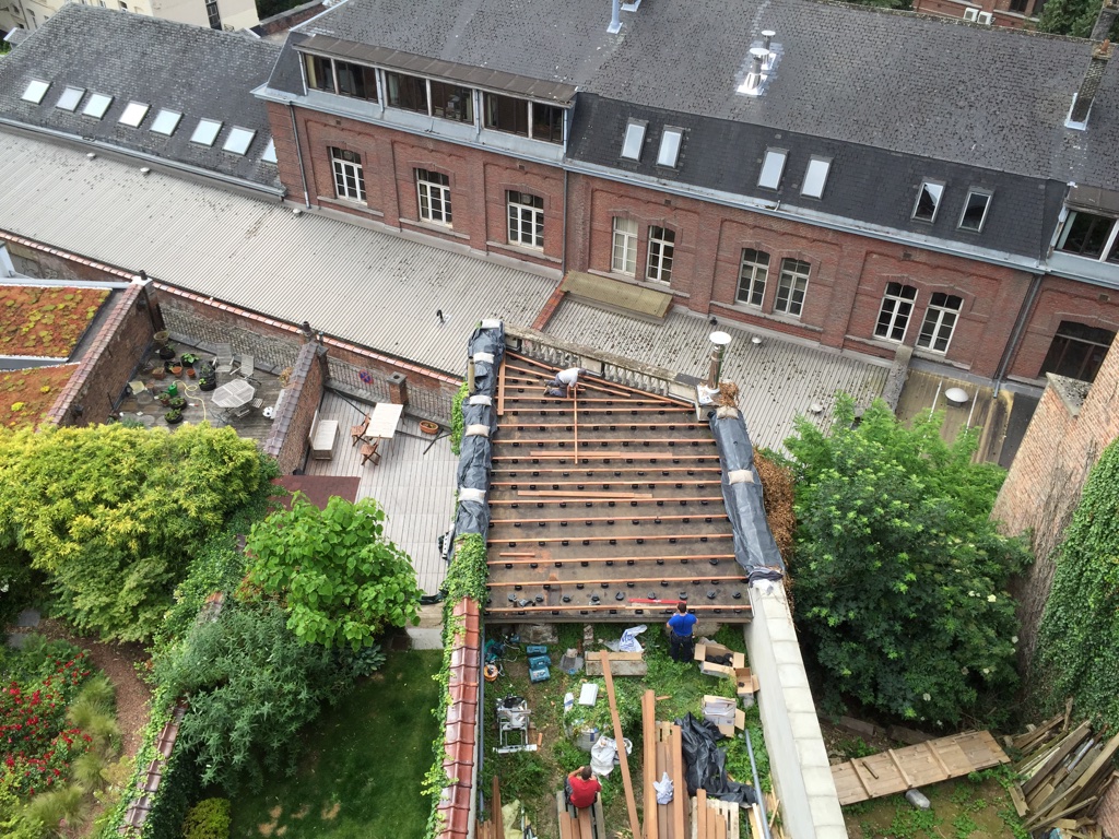 Terrasse en bois exotique