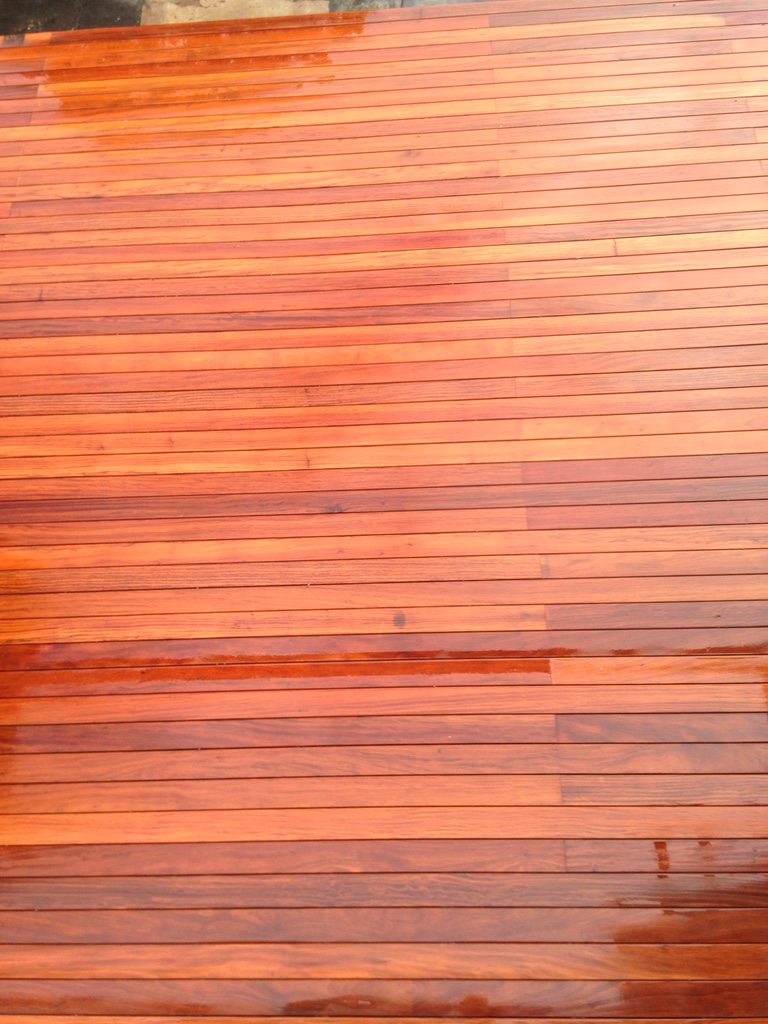 Terrasse en bois exotique